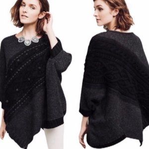 Anthropologie Sleeping On Snow Cabled Catillon Alpaca Wool Pull Over Pon…